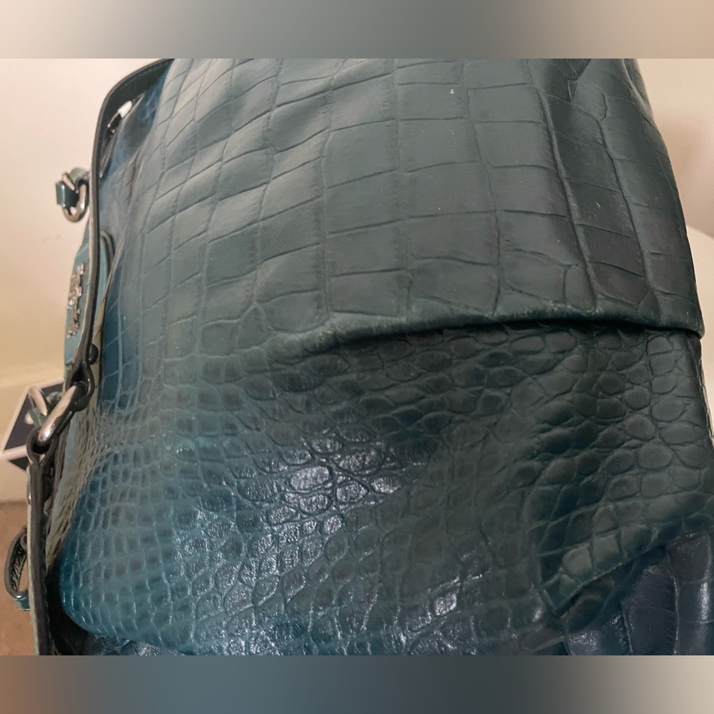 Coach Madison Embossed Croc Sophia Satchel - Picture 10 of 14